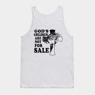 God's Children Are Not For Sale Cross Christian Vintage T-Shirt Tank Top